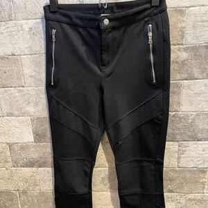 ❤️ GAP BLACK MOTO PONTE LEGGING PANTS SIZE XS